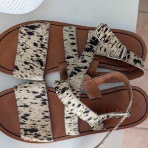 Marni Black and Tan Strappy Sandals